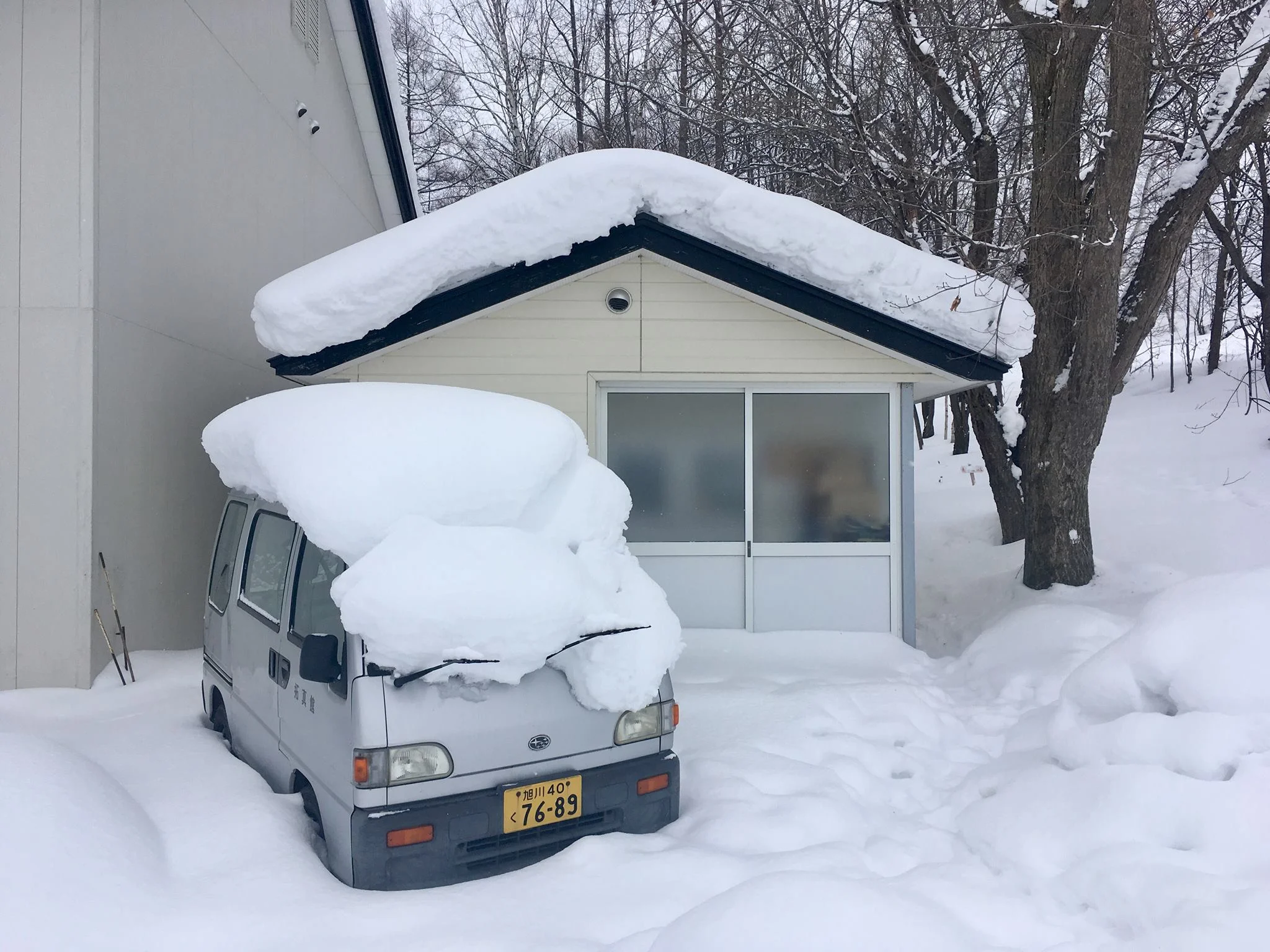 More things buried in snow in Hokkaido