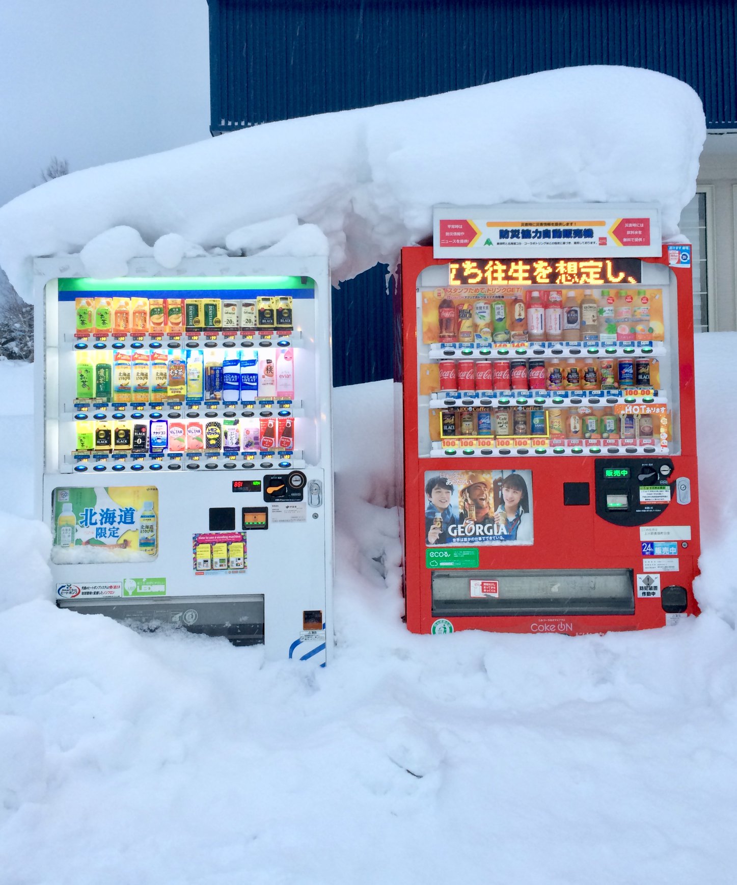 More vending machines in the snow. These look like they’re sheltering together. (photo: Ulana Switucha)