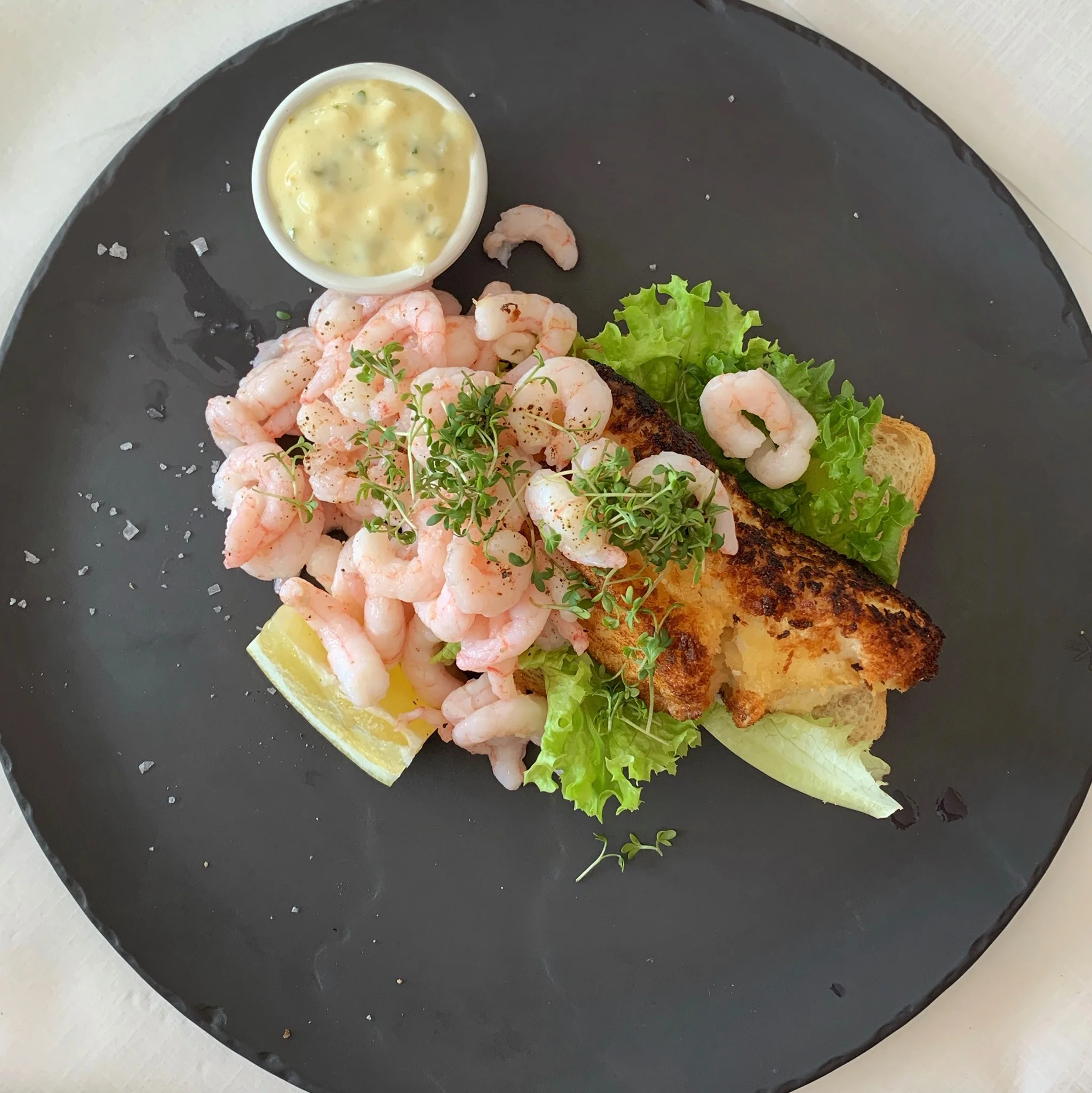 Locally-caught halibut