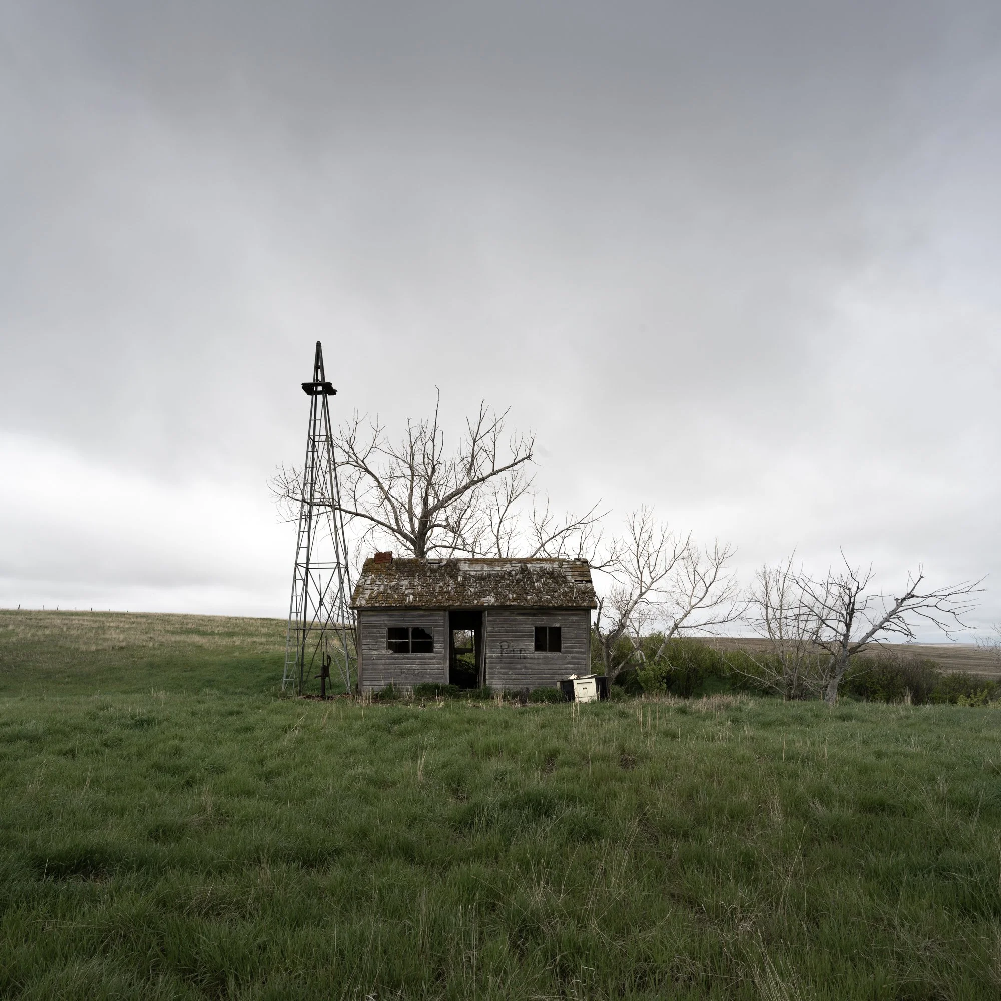 Broken Windmill and Home