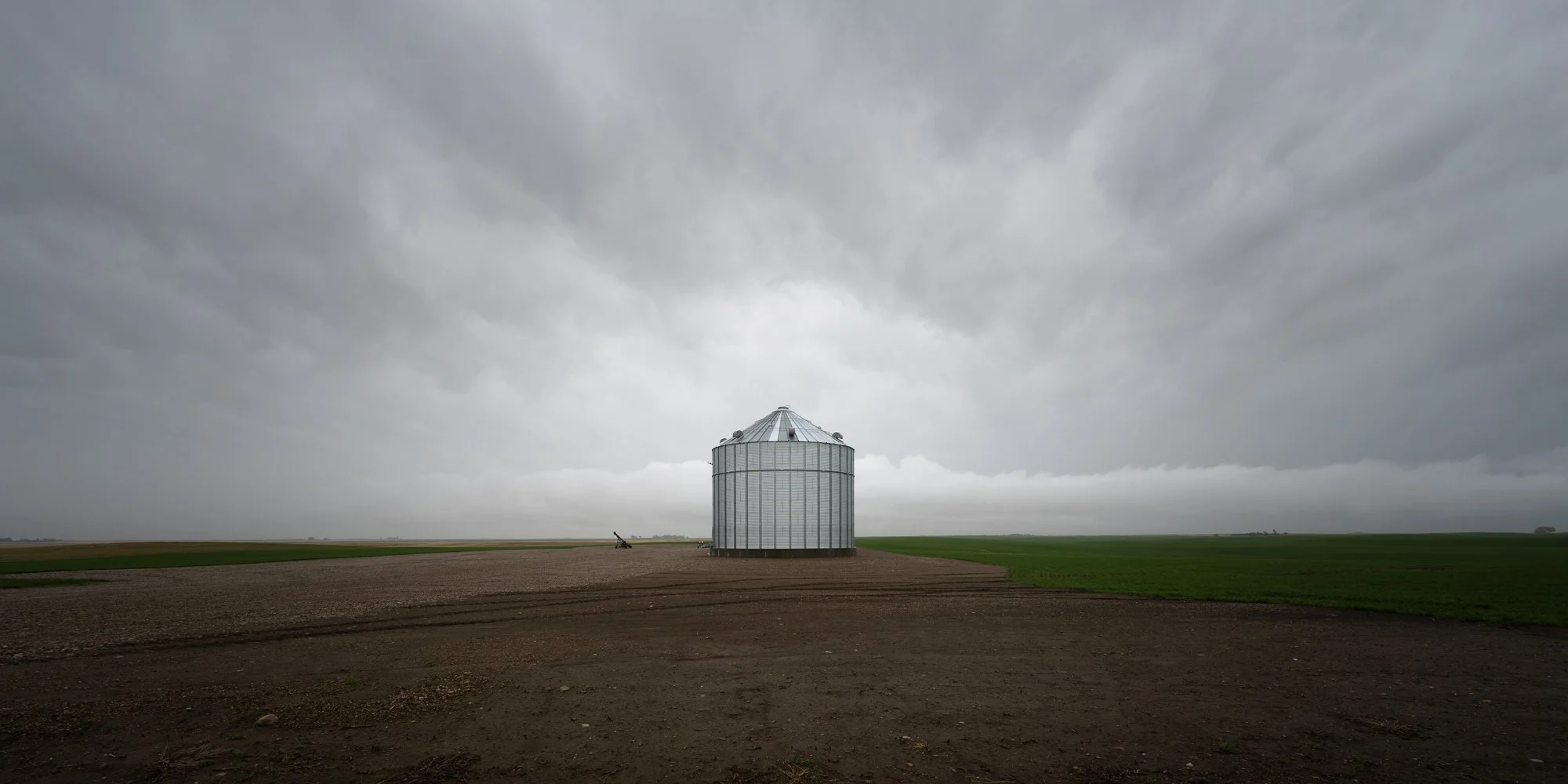 Bin Under Stormy Skies