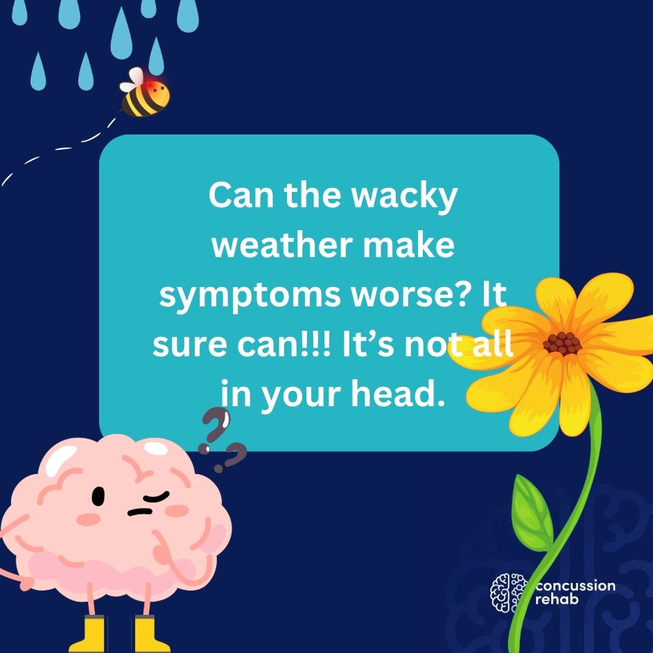 In Toronto we have been having extreme weather ❄🌧🌞
.
✅Snow storm
✅Warmth
✅Freezing
✅Rain
✅Warmth again

This can really impact concussion symptoms and non-concussion symptoms! 💯

There is no magic solution (as far as I know!) but good things to tr