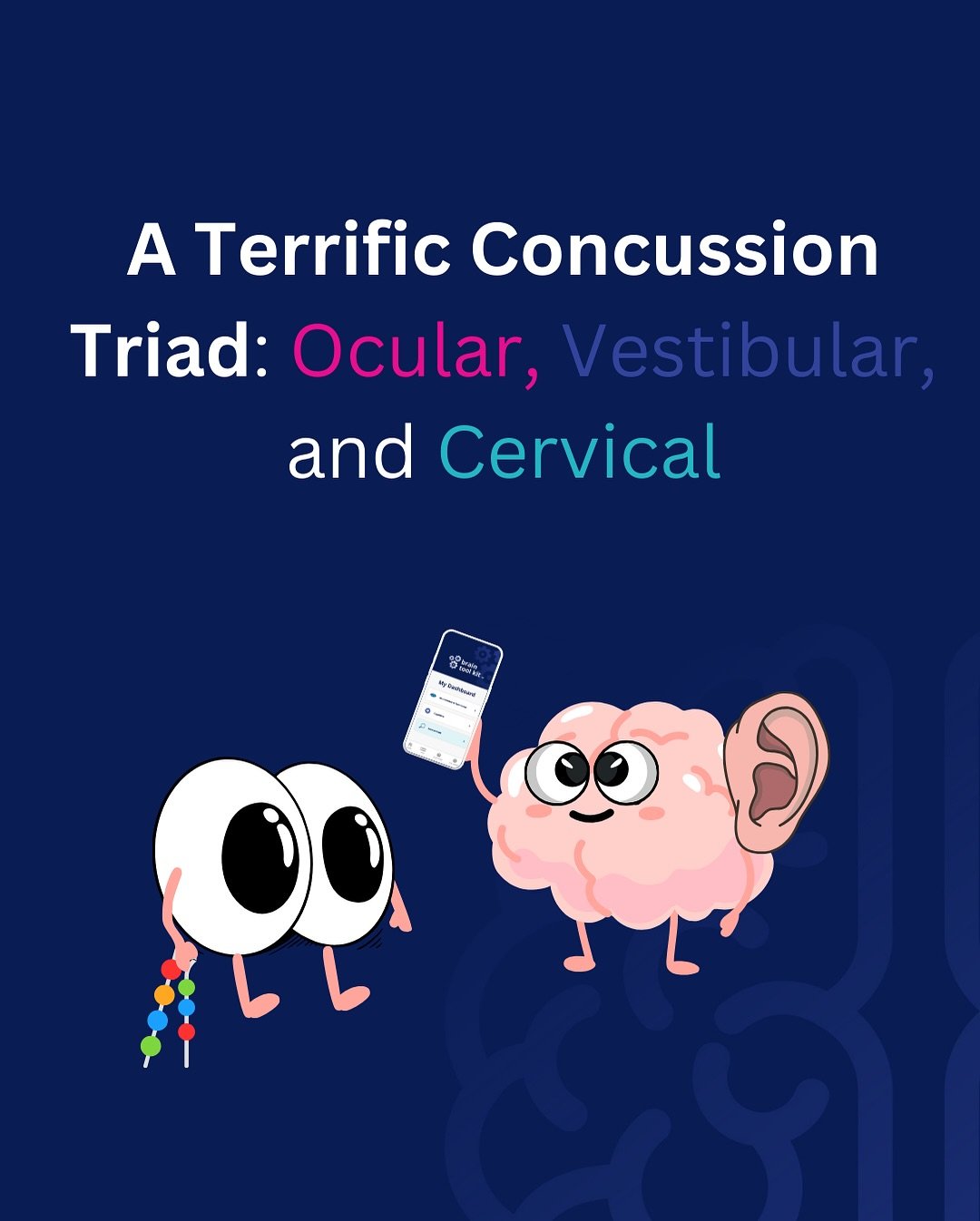 🧠 Head / Cervical system
👀 Eyes / Oculomotor control
🌀 Vestibular system

These three systems are constantly talking to each other.

Your neck tells your brain where your head is.
Your eyes stabilize the world.
Your vestibular system detects motio