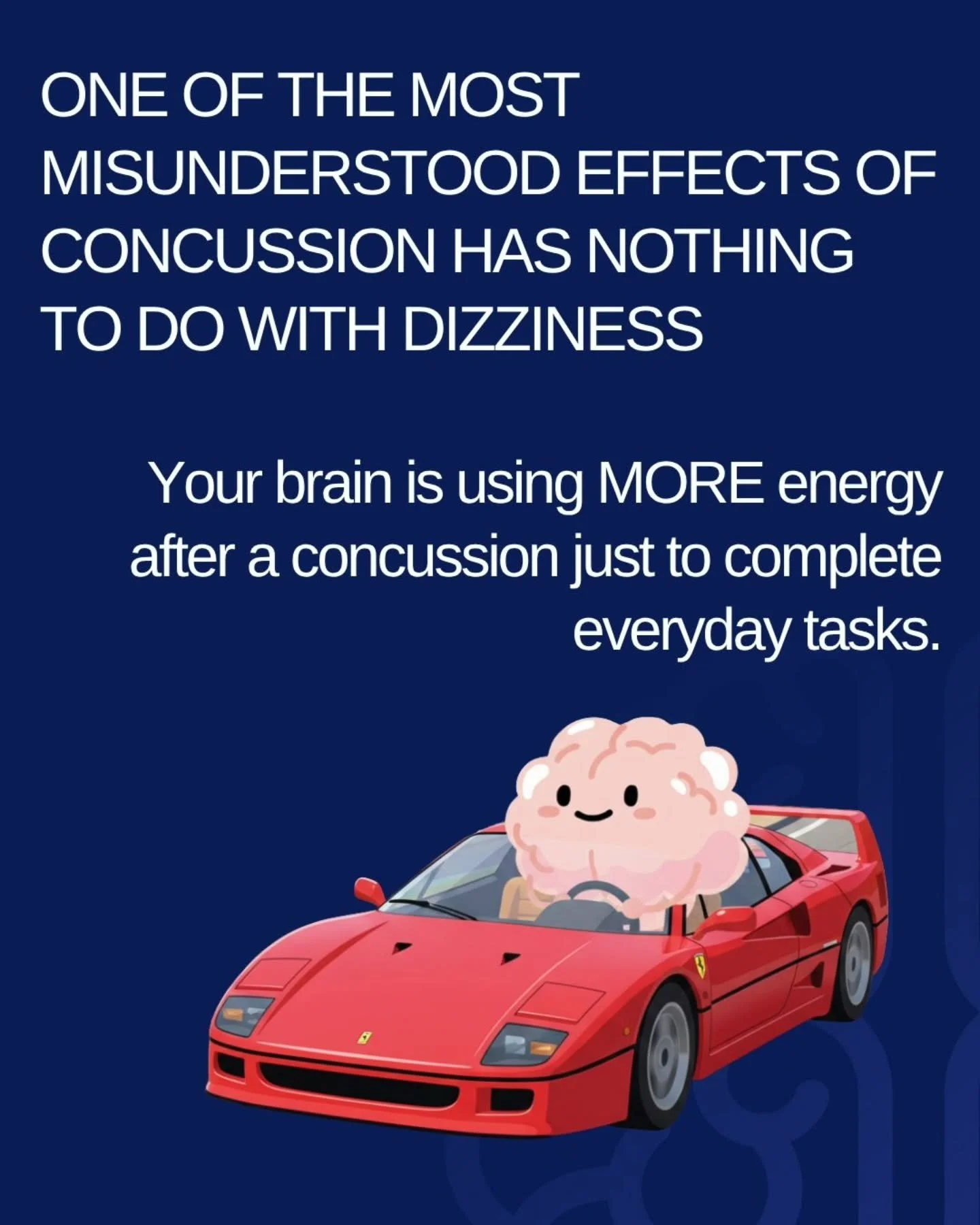 After a concussion, the brain can become less efficient ‼️ meaning everyday tasks require more effort.

That can look like:
🌀 Losing your train of thought mid-conversation
📖 Reading the same paragraph over and over
🔑 Forgetting where you put your 