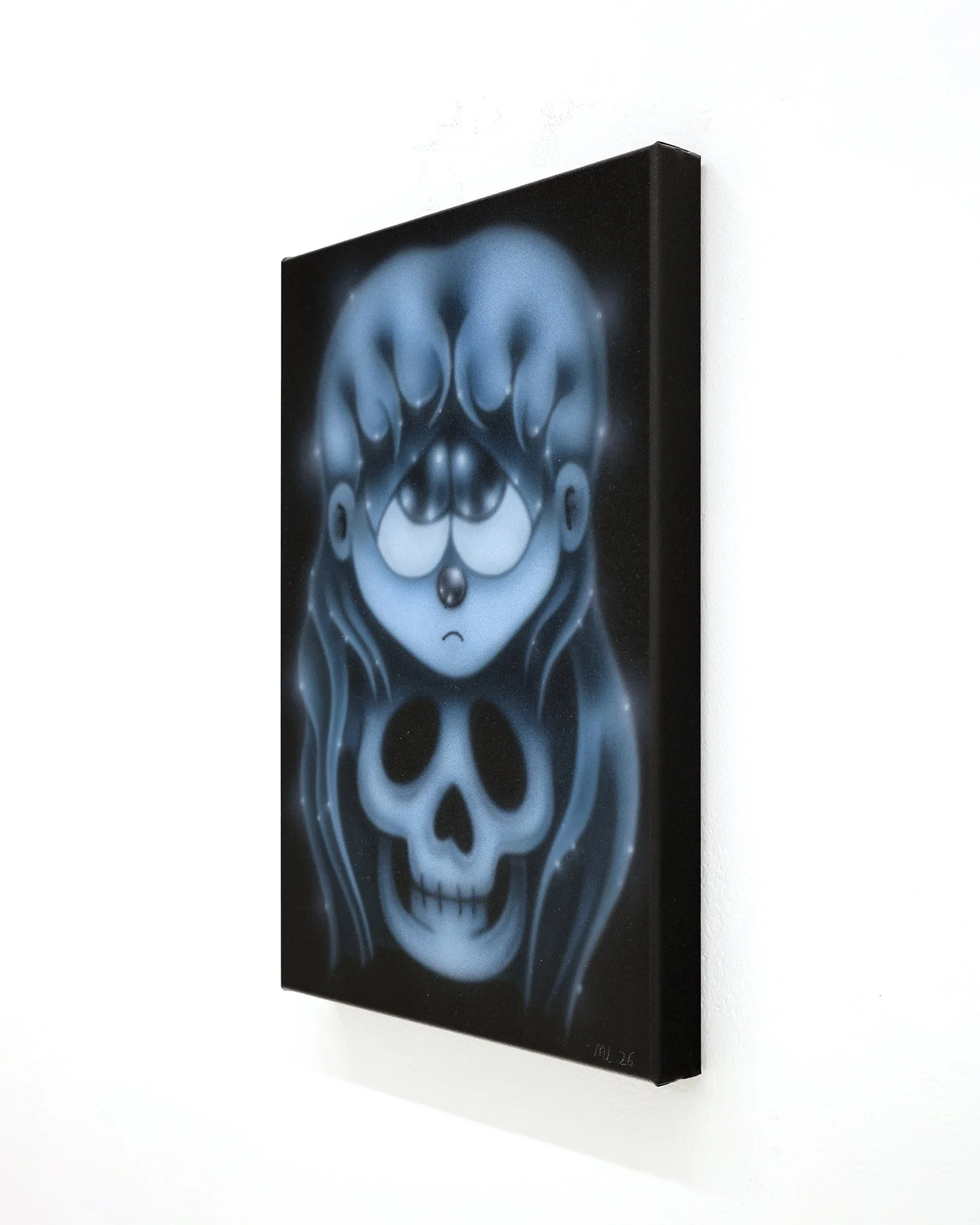 Mim Libro ‘Fear, 2026’ - Acrylic on stretched cotton canvas - 30cm x 42cm - 2026 RHS.JPG