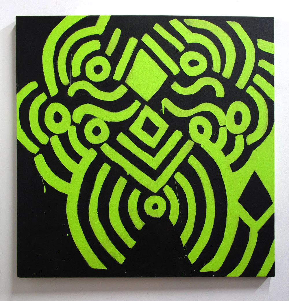 Quantum Force Seventeen Acrylic on canvas 100cm x 100cm