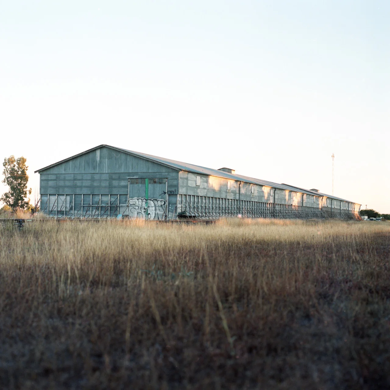 Railway Shed Medium format 6cm x 6cm