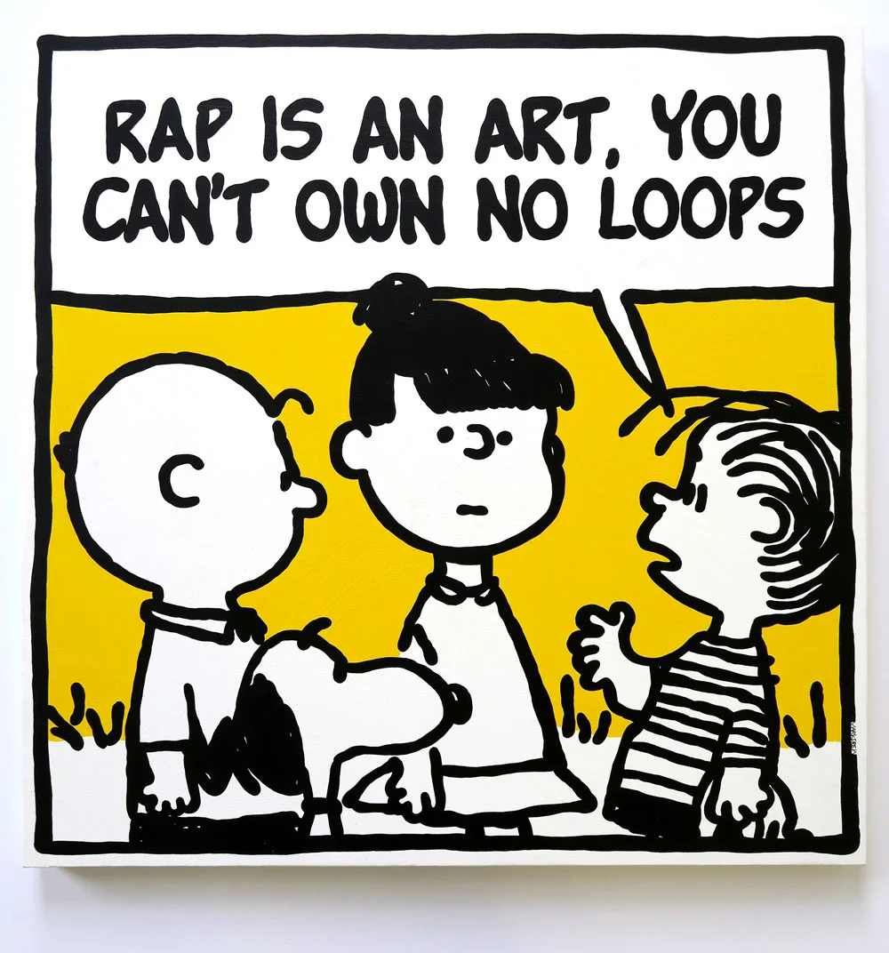 No Loops (Gangstar) Acrylic on canvas 91cm x 91cm