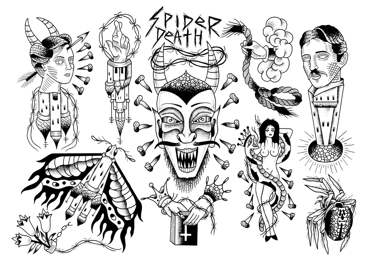 Flash sheet Ink on paper 56cm x 76cm