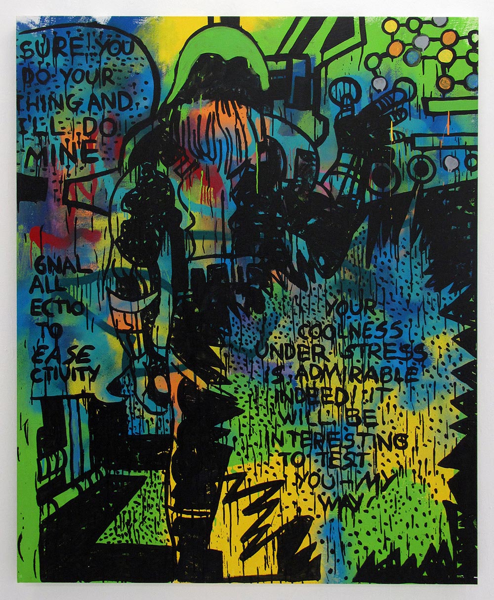 All Circuits Are Functioning Acrylic on canvas 137cm x 168cm