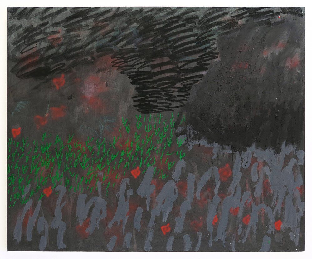 Hurricane Mixed media on stretched canvas 168cm x 137cm
