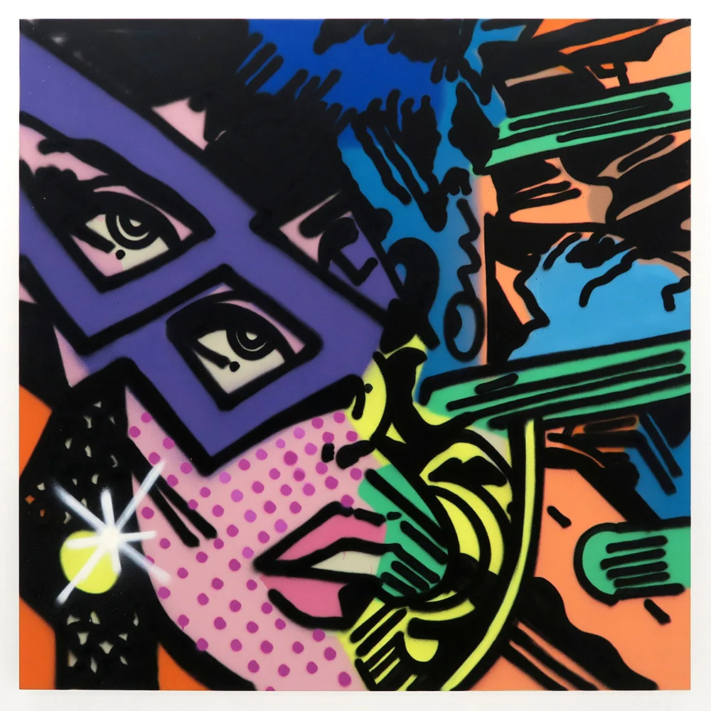 Princess Cyborg Aerosol acrylic on canvas 152cm x 152cm