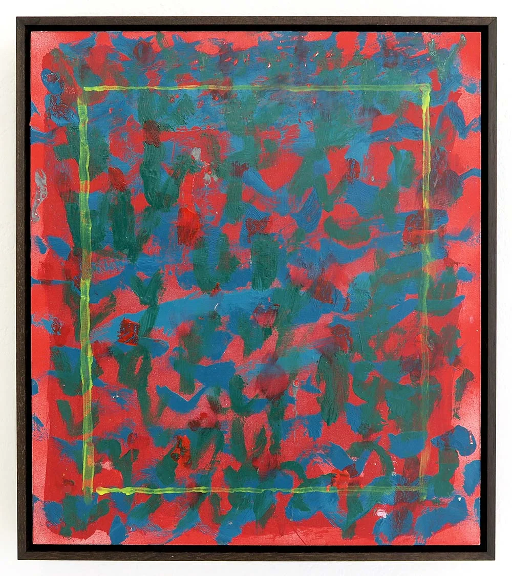 Cicadas Mixed media on framed Masonite 35cm x 40cm