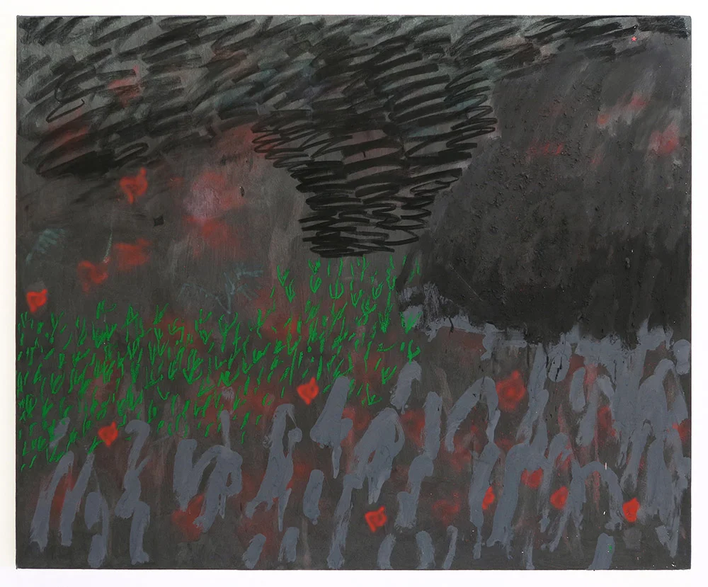 Hurricane Mixed media on stretched canvas 168cm x 137cm