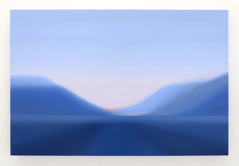 Lake Como Haze Oil on canvas 91.5cm x 61cm