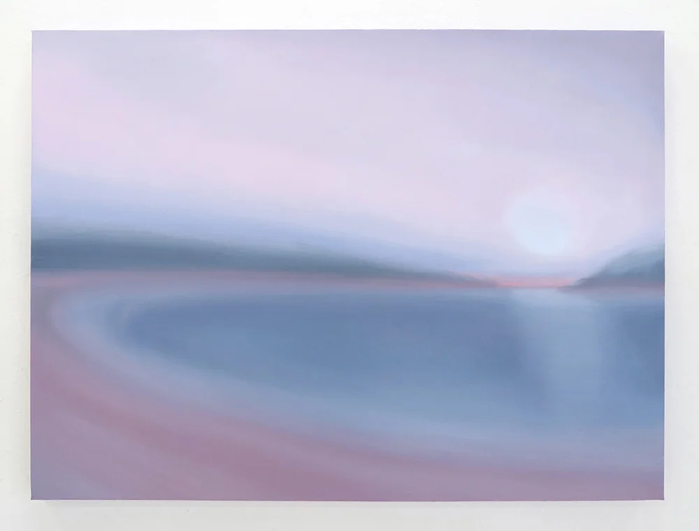 Veiled sun, White Strand beach Oil on canvas 101.5cm x 76cm