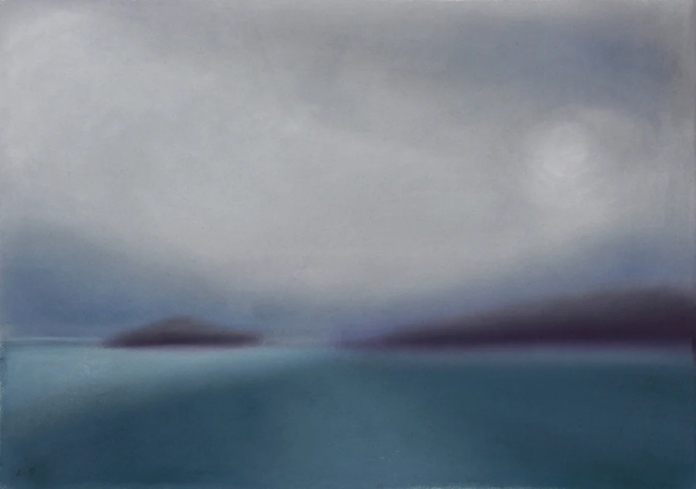 Vague horizons Pastels on paper 87cm x 68cm