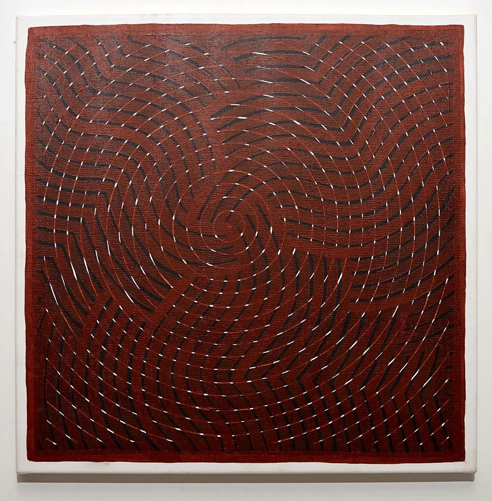 GAAGAL - RED 2 Acrylic on canvas 51cm x 51cm