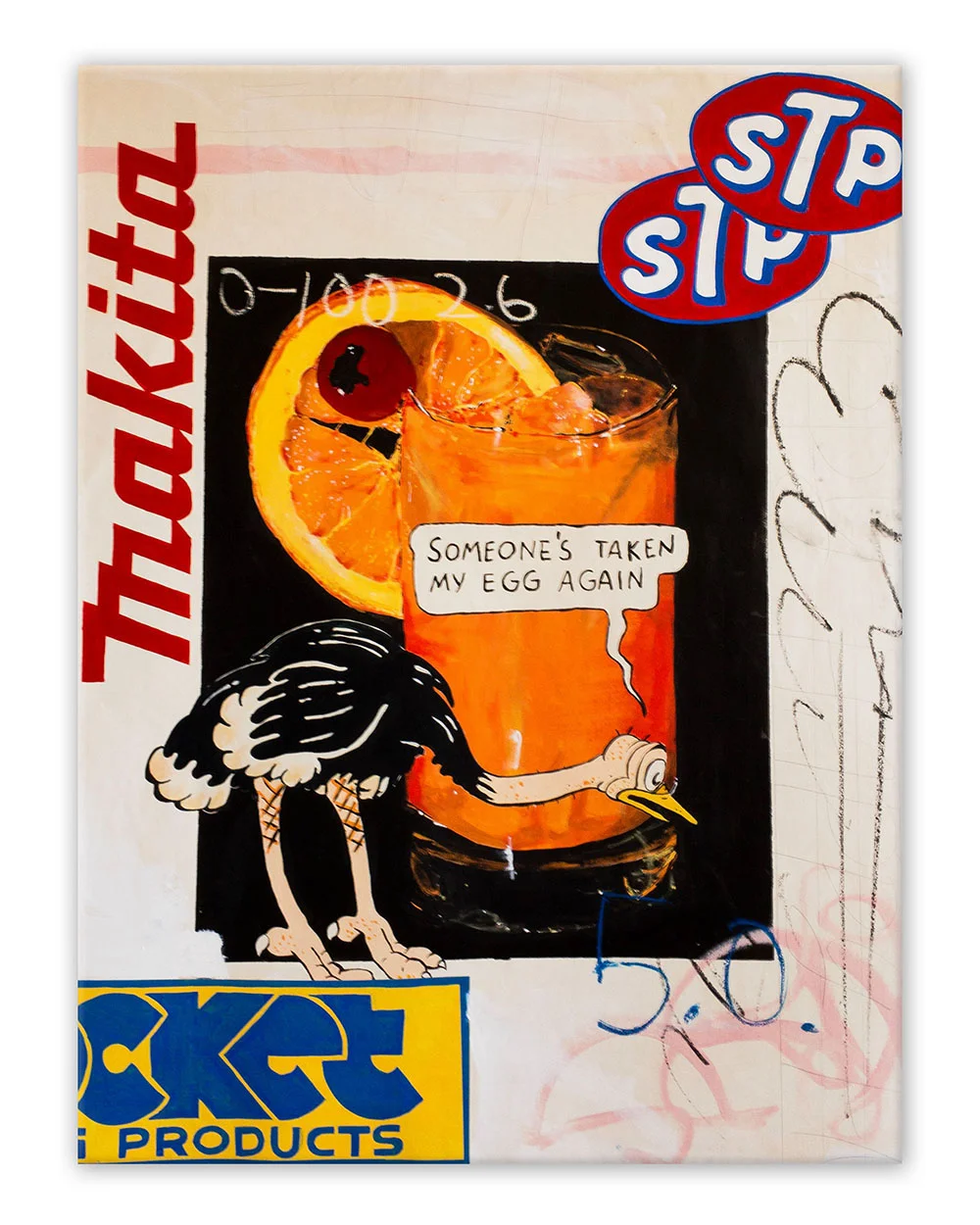 Inexorable Feelings Acrylic, oil and graphite on linen 90cm x 120cm