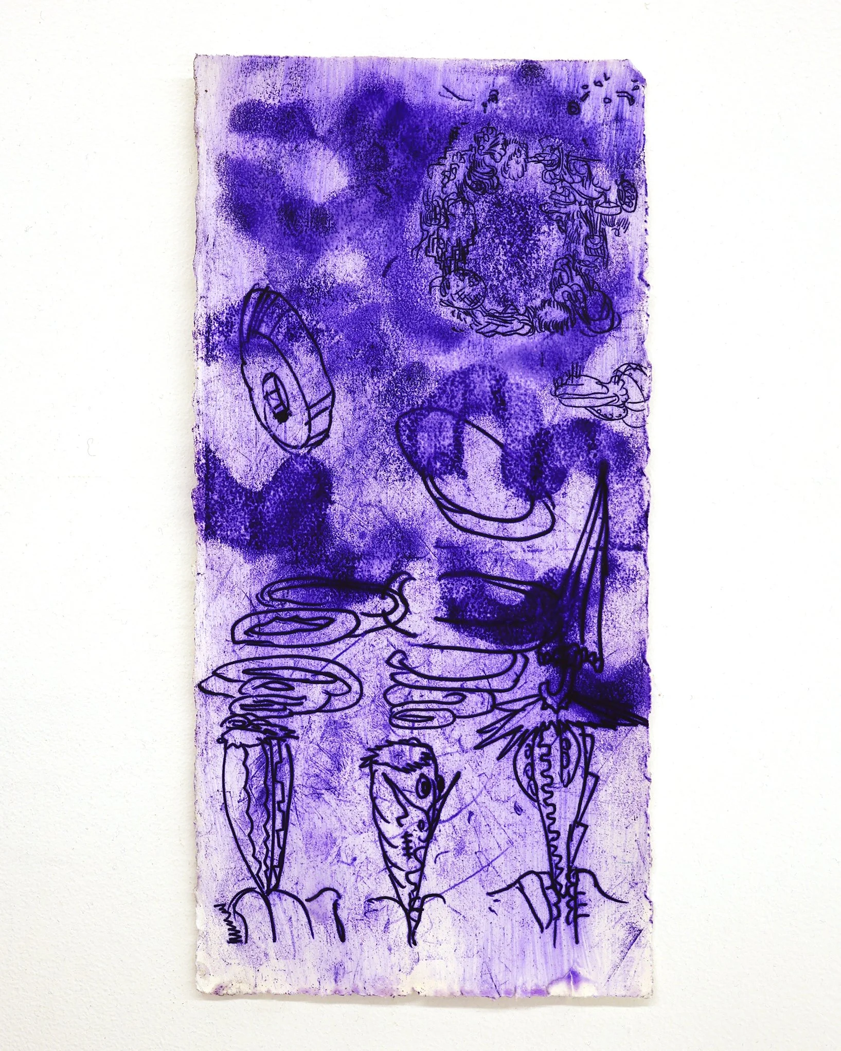 Antwan Horfee 'Purple pains - 5' - Original Artwork