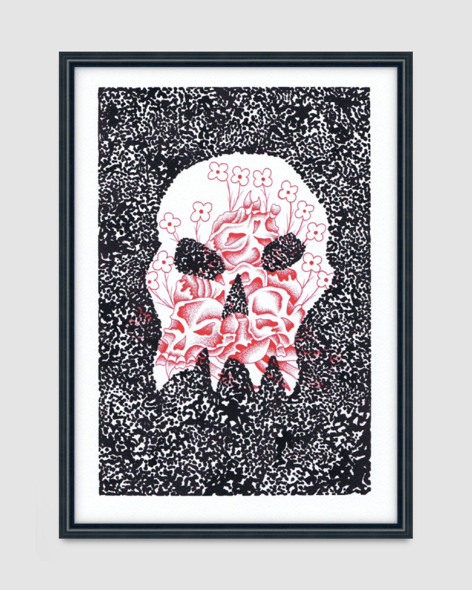 Roses are red SpiderXdeath A3 2025 SpiderXdeath A4 2025 FRAMED.jpg