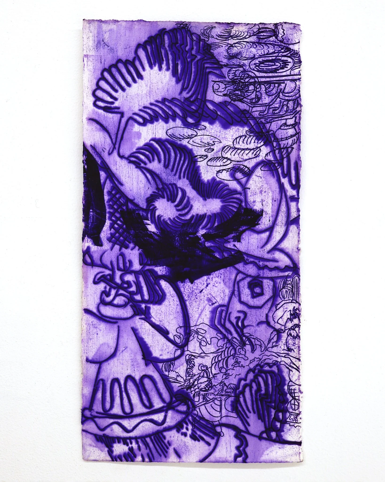 Antwan Horfee 'Purple pains - 2' - Original Artwork