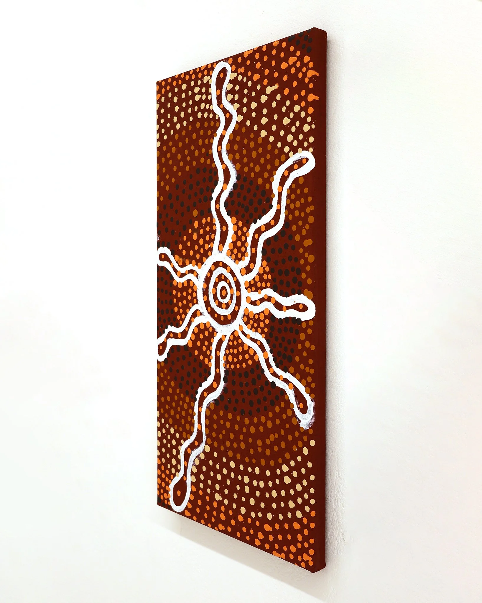 Keanu Tjakamarra Nelson yalka_tjukurrpa_bush_onion_dreaming_acrylic_on_linen_31x61cm_377-25 RHS WEB.JPG