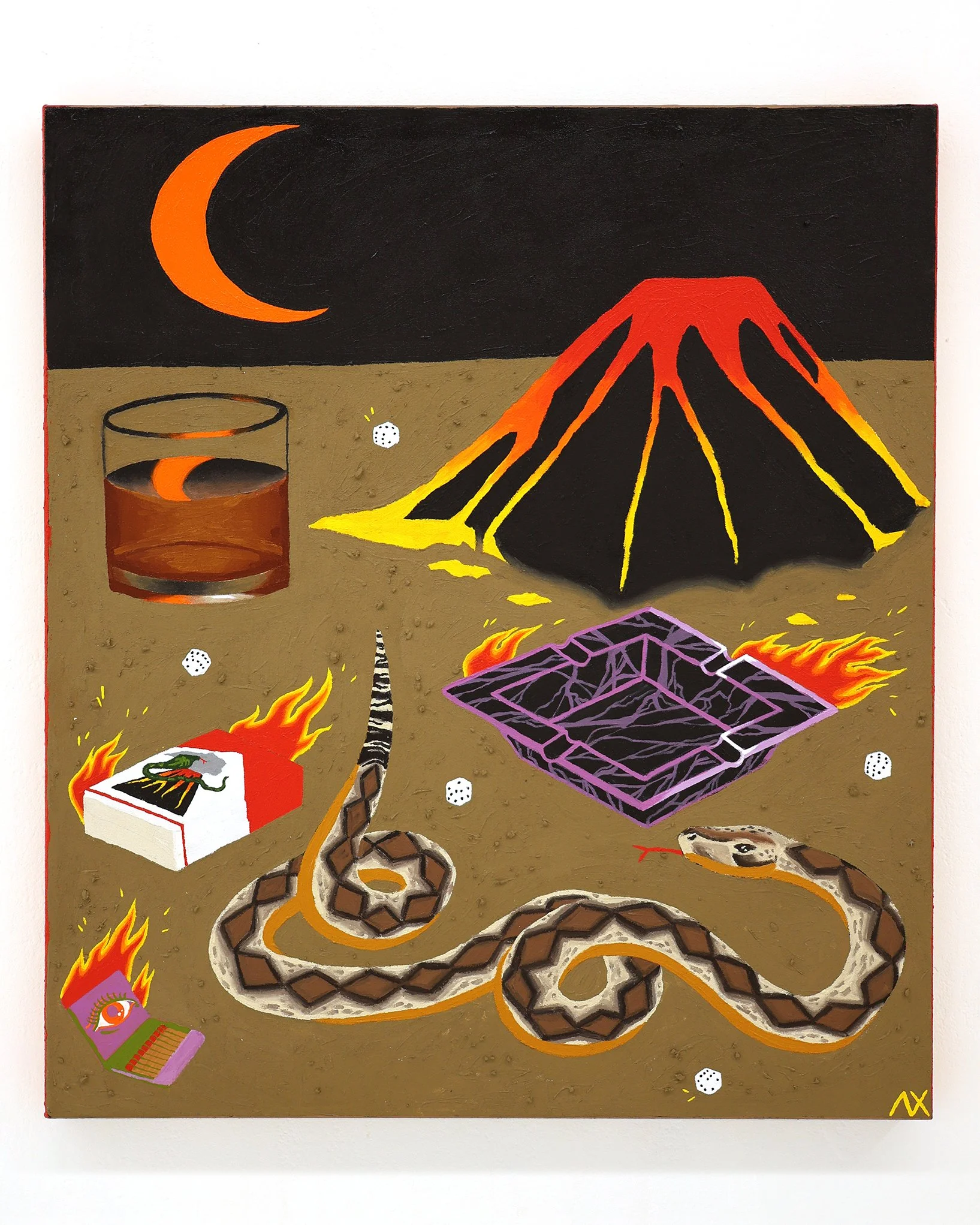 Alex Xerri 'RATTLESNAKE STILL LIFE' - Original Artwork