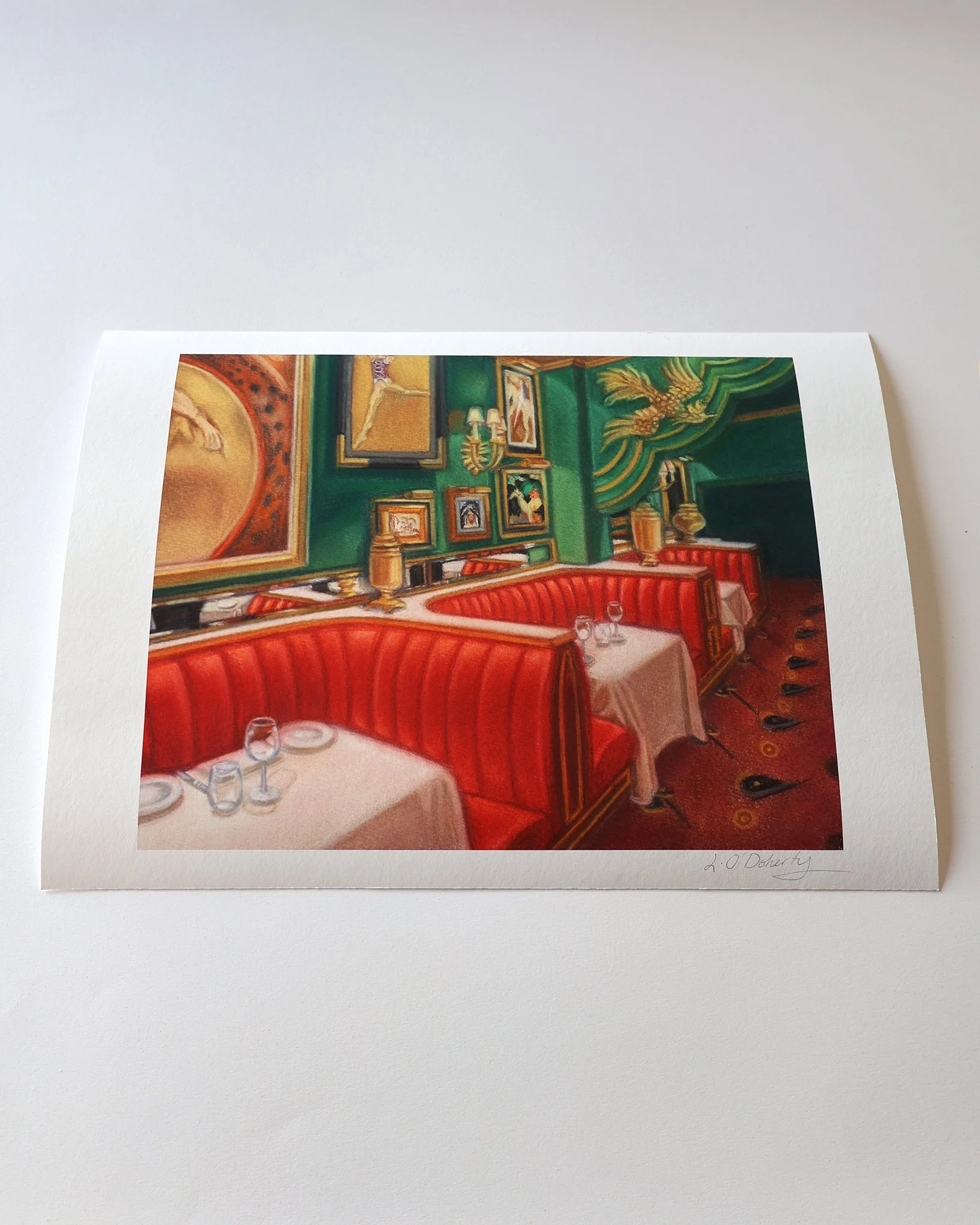 Lucy O'Doherty'Booth reflections and golden bird' 42cm x 29.5cm 3.JPG