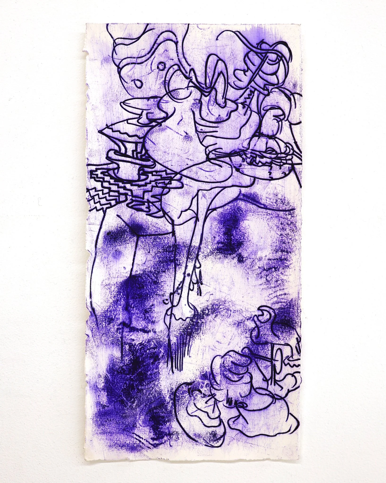 Antwan Horfee 'Purple pains - 7' - Original Artwork