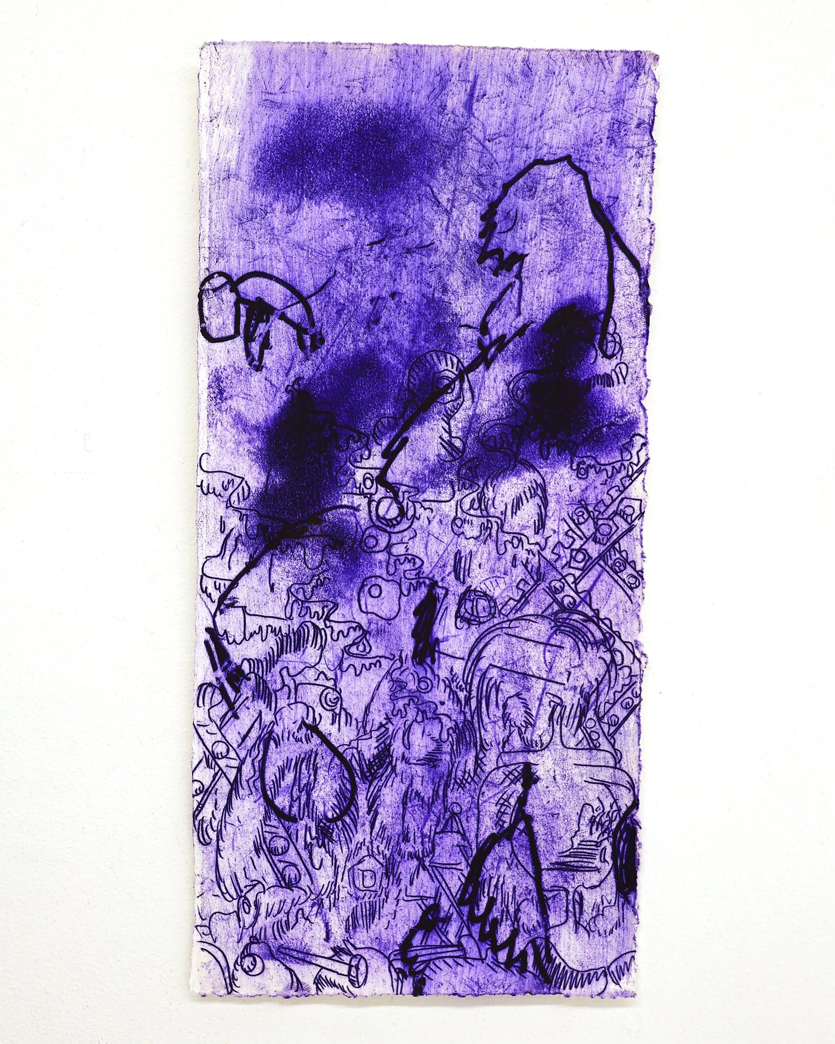 Antwan Horfee 'Purple pains - 4' - Original Artwork