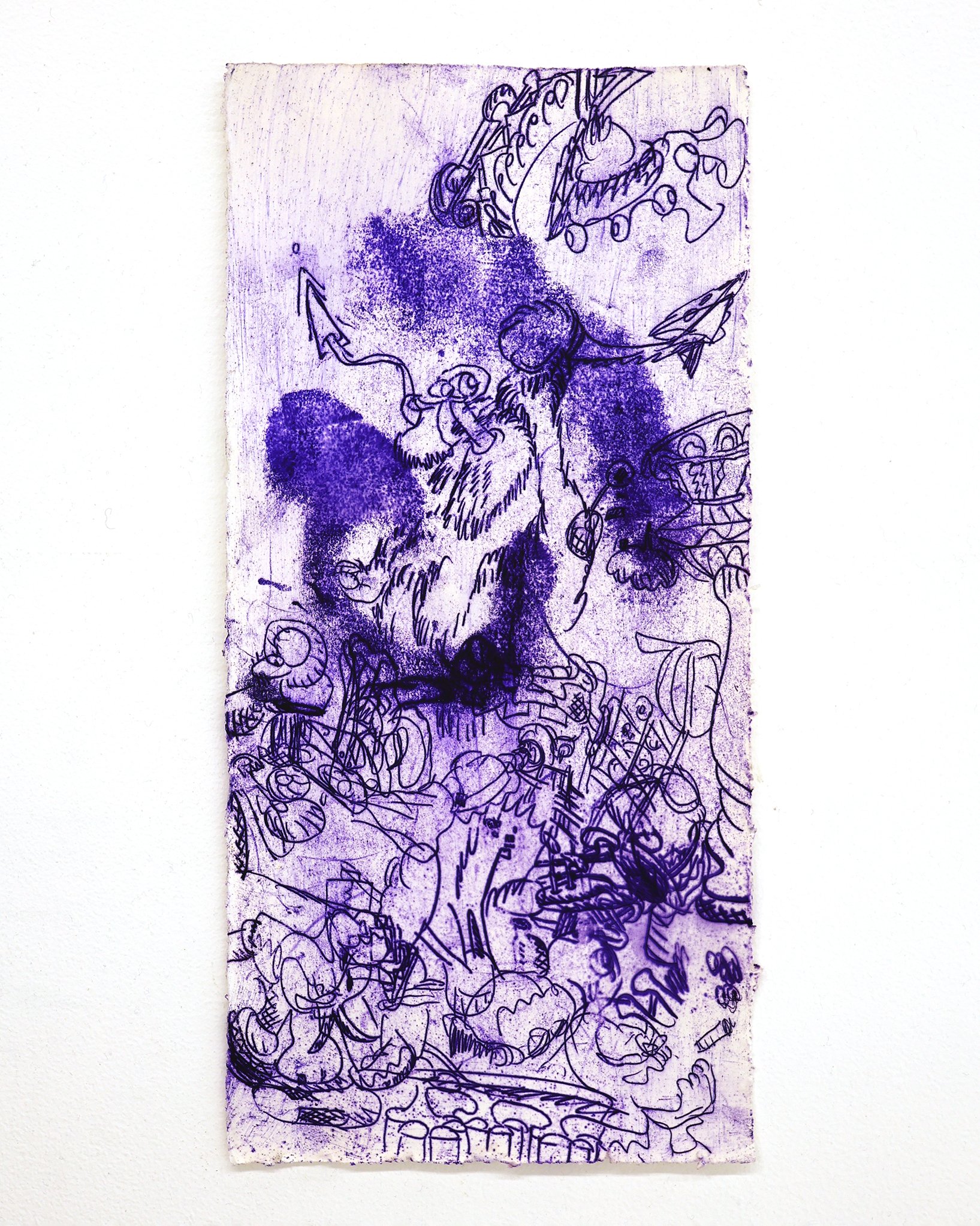 Antwan Horfee 'Purple pains - 10' - Original Artwork