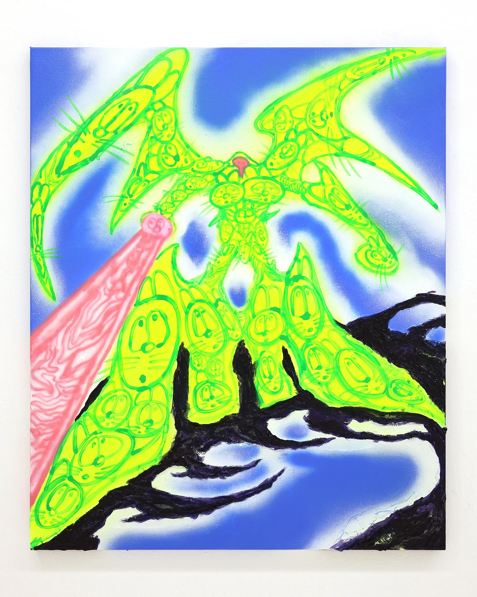 Daniel Octoriver - C4yC4y - Acrylic, Heavy Gel on Linen Canvas - 76.5cm x 91cm - 2026 - HERO.JPG