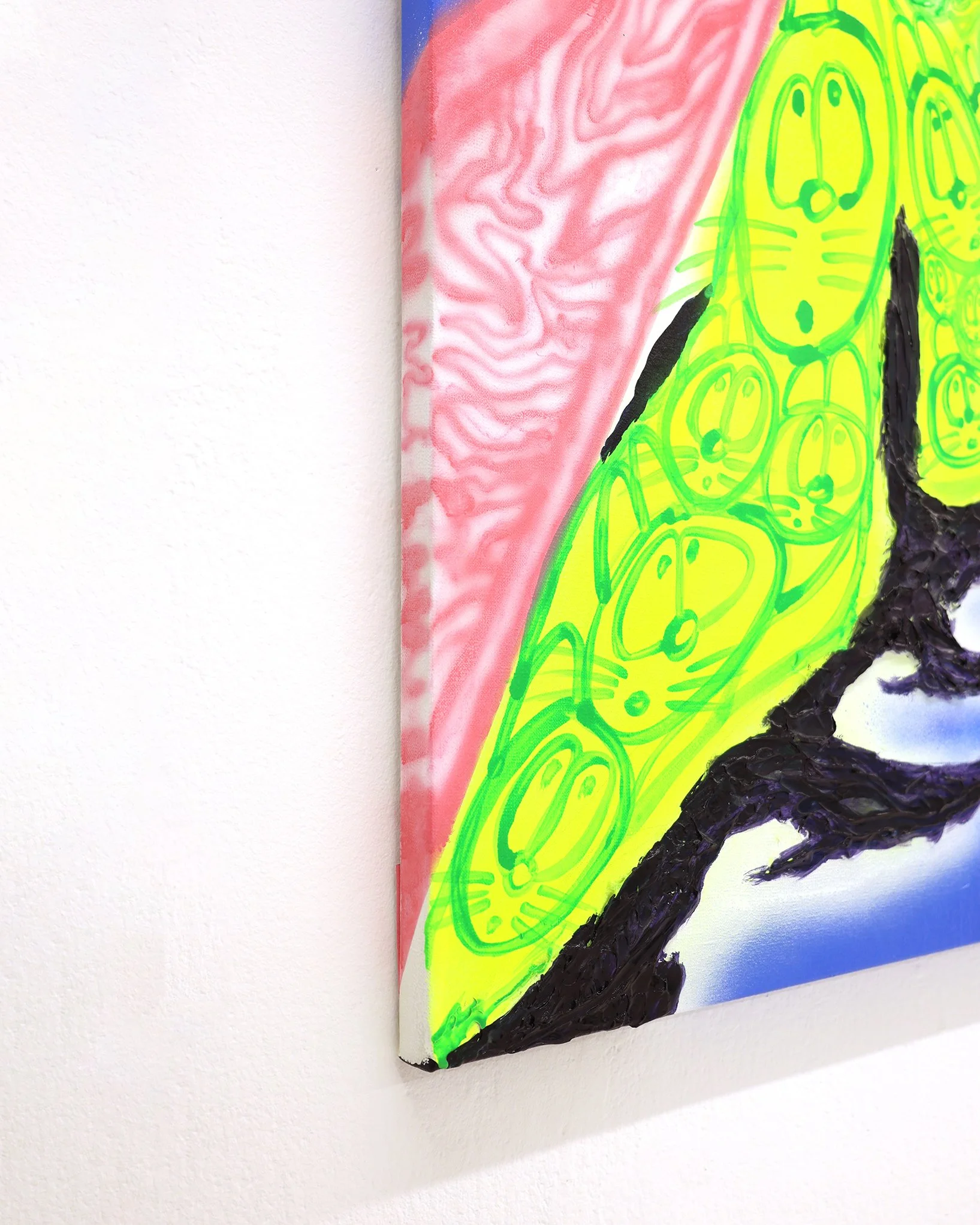 Daniel Octoriver - C4yC4y - Acrylic, Heavy Gel on Linen Canvas - 76.5cm x 91cm - 2026 - DETAIL.JPG