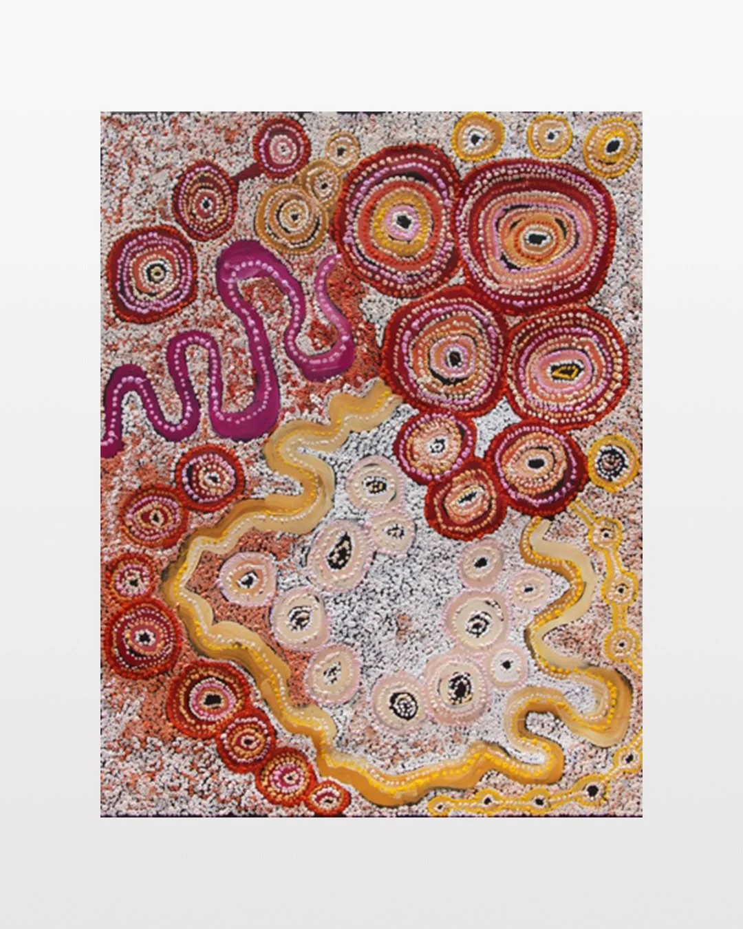 Rosalind Tjanyari 'Ngura Wiru (good country)'. Original artwork