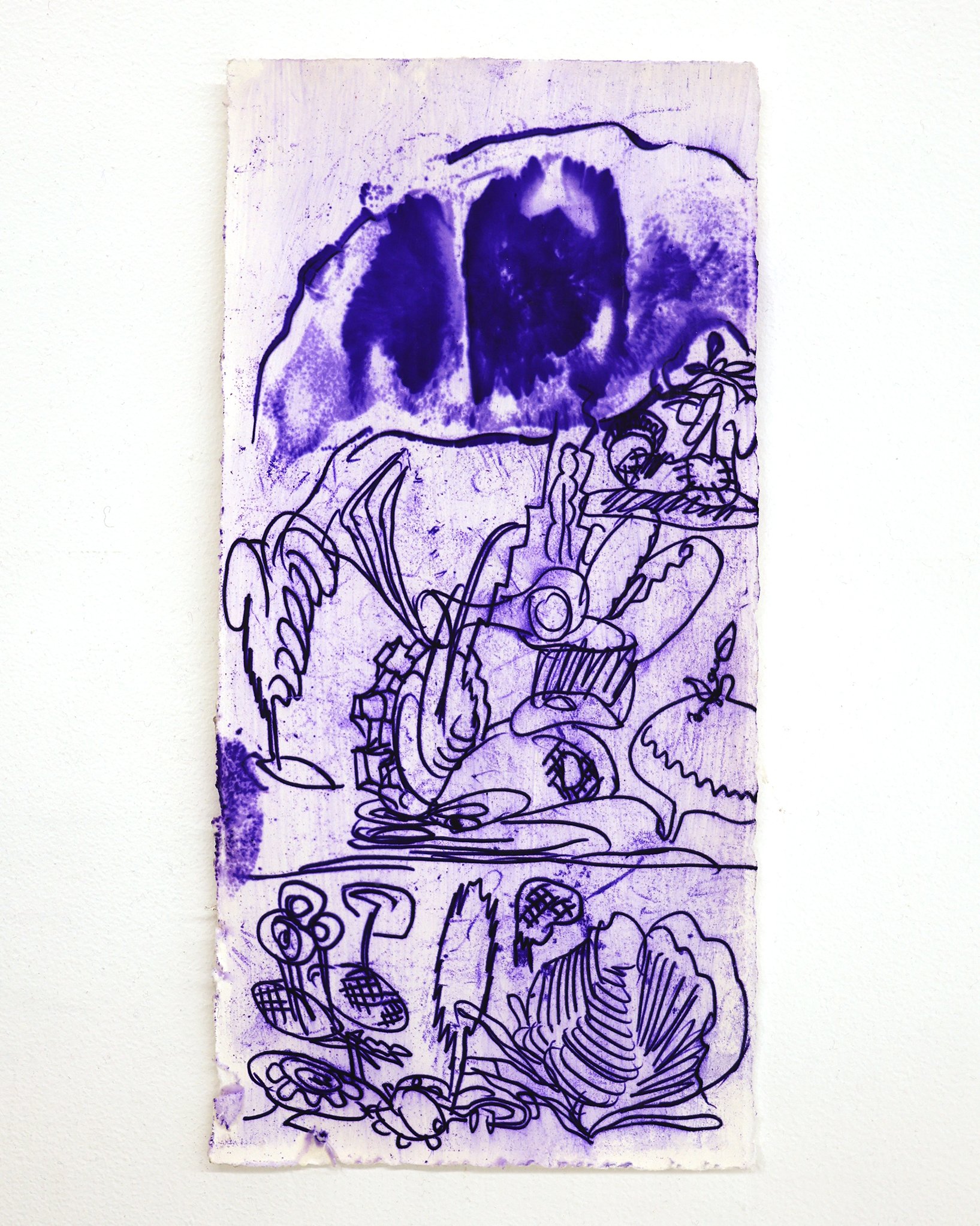 Antwan Horfee 'Purple pains - 6' - Original Artwork