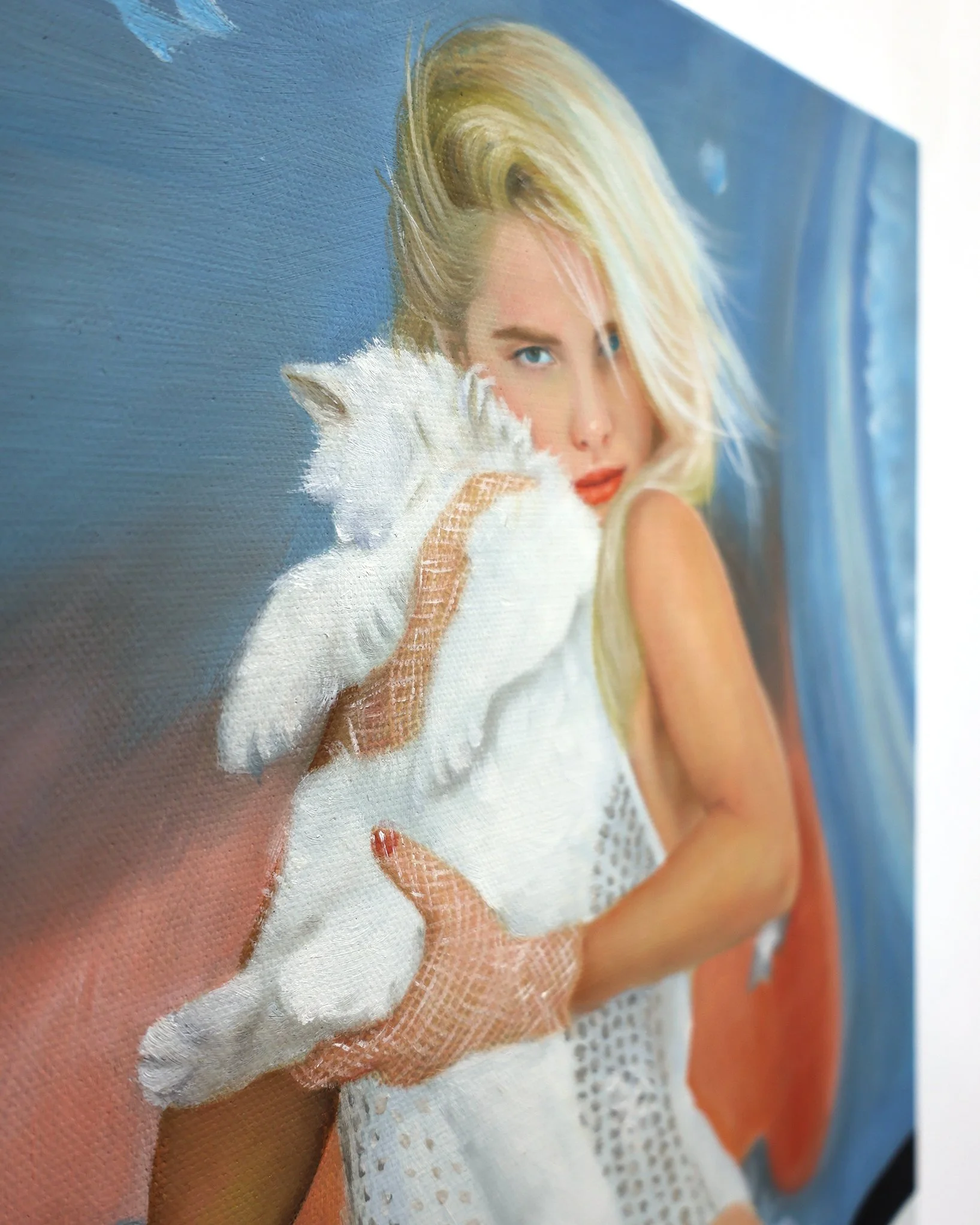 Victoria Todorov - Kittens, 2026 Oil on canvas 30.5cm × 40.5cm DETAIL.JPG