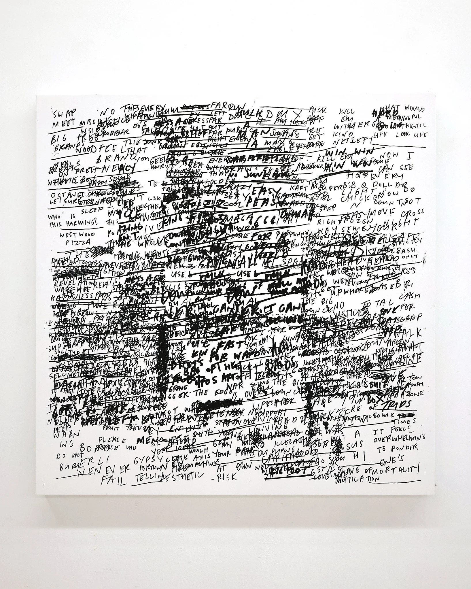 Chris Town 'SWAP MEET ( BLACK ON WHITE )' - Original Artwork