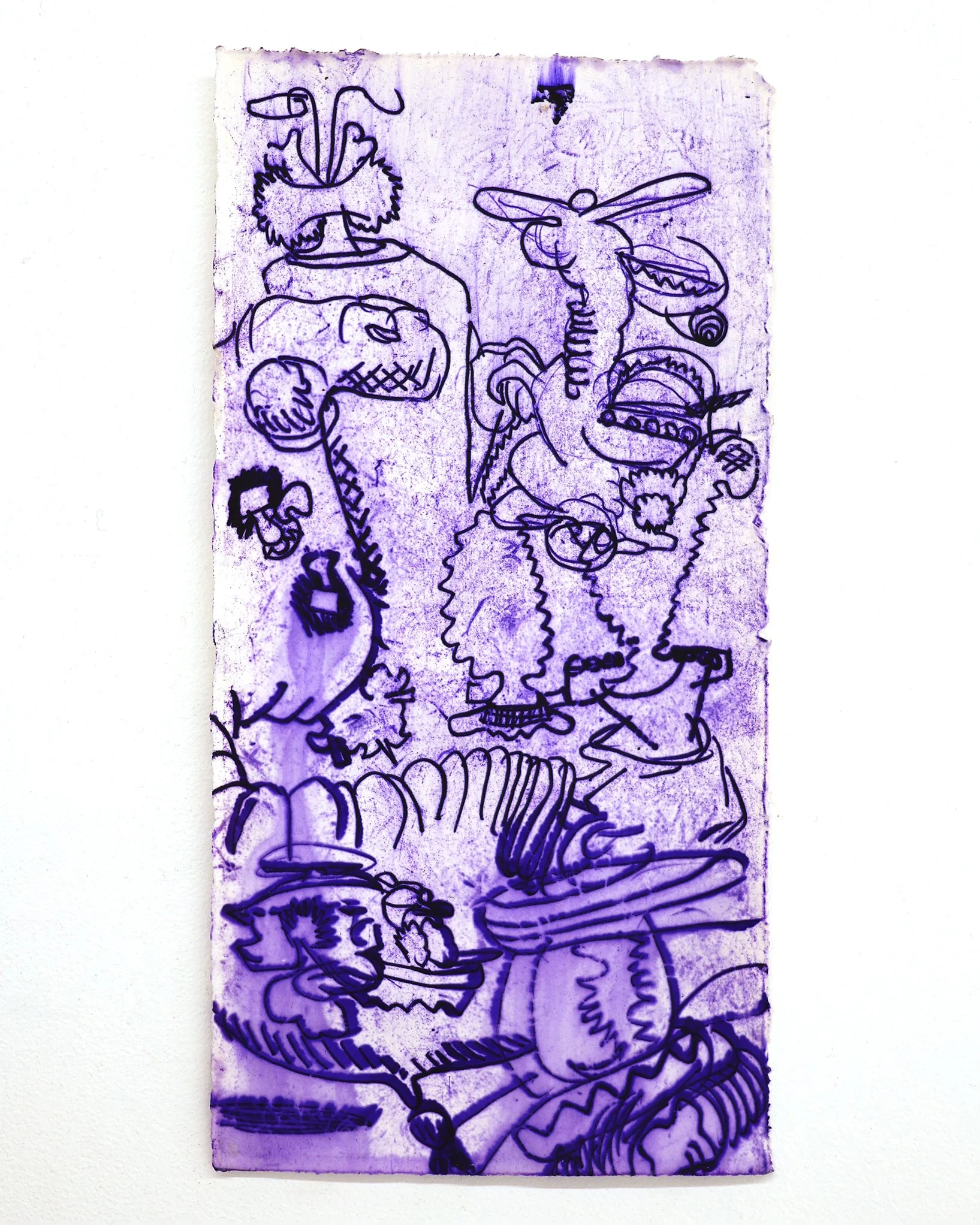 Antwan Horfee 'Purple pains - 3' - Original Artwork