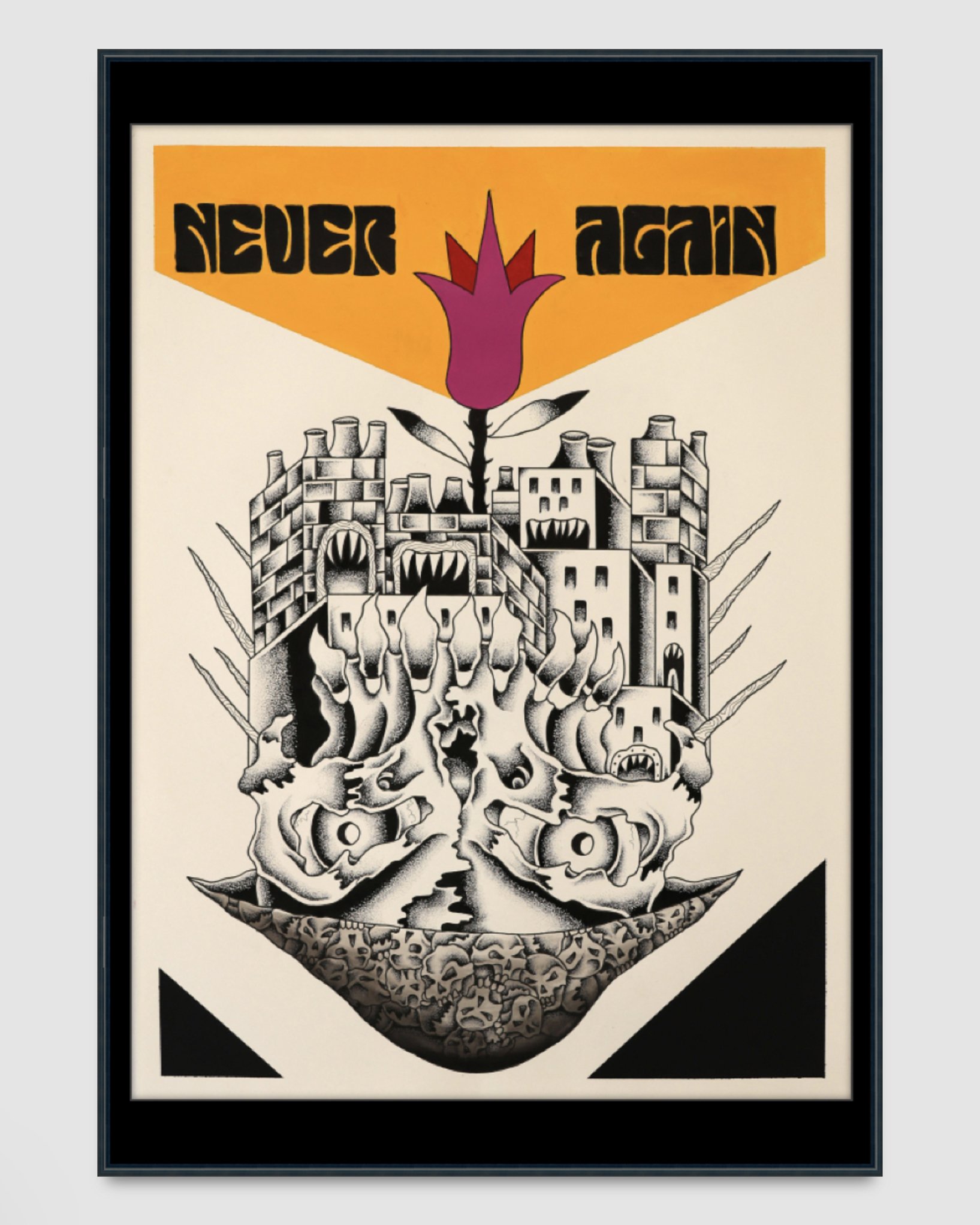 Never Again SpiderXdeath 56cm x 76cm 2025 FRAMED.jpg