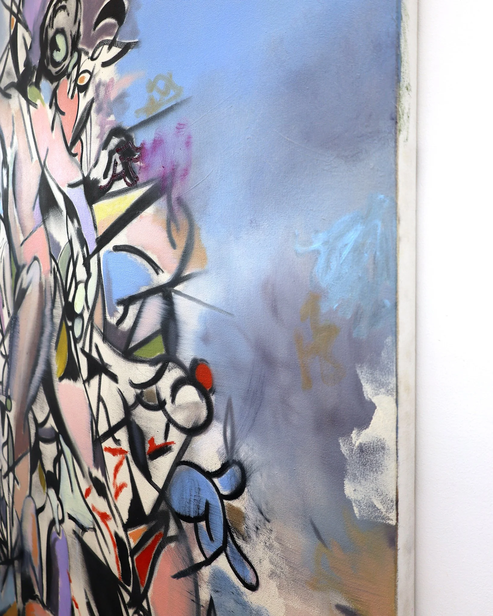 Harry Rothel Fractured Sunday 150cm x 180cm Oil on canvas 2026 Detail.JPG