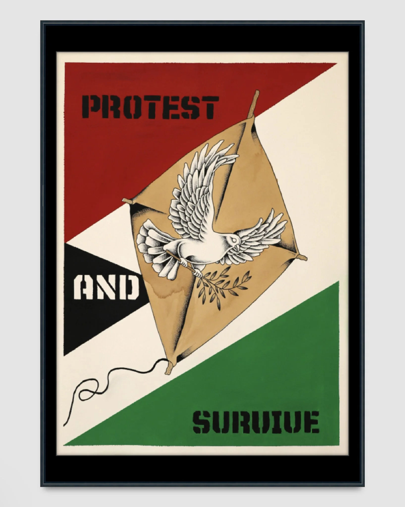 Protest + Survive SpiderXdeath 56cm x 76cm 2025 FRAMED.jpg