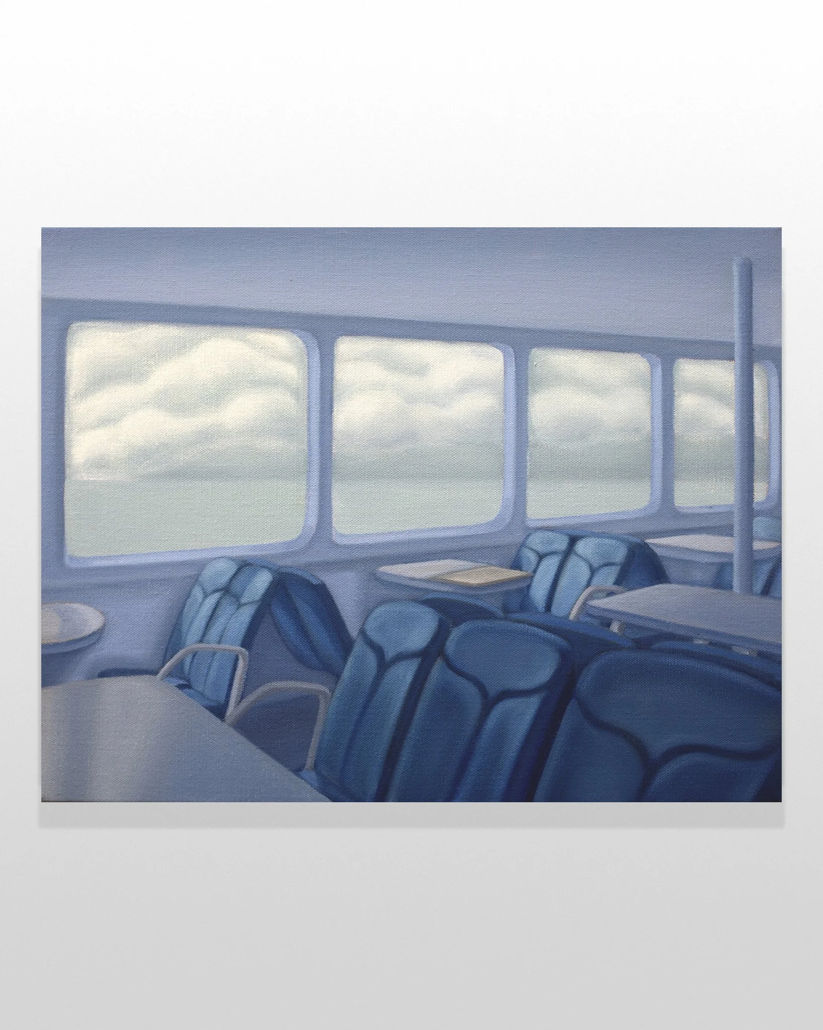 Drawing clouds on the slow ferry, 35.5cm x 46cm, oil on linen.jpg