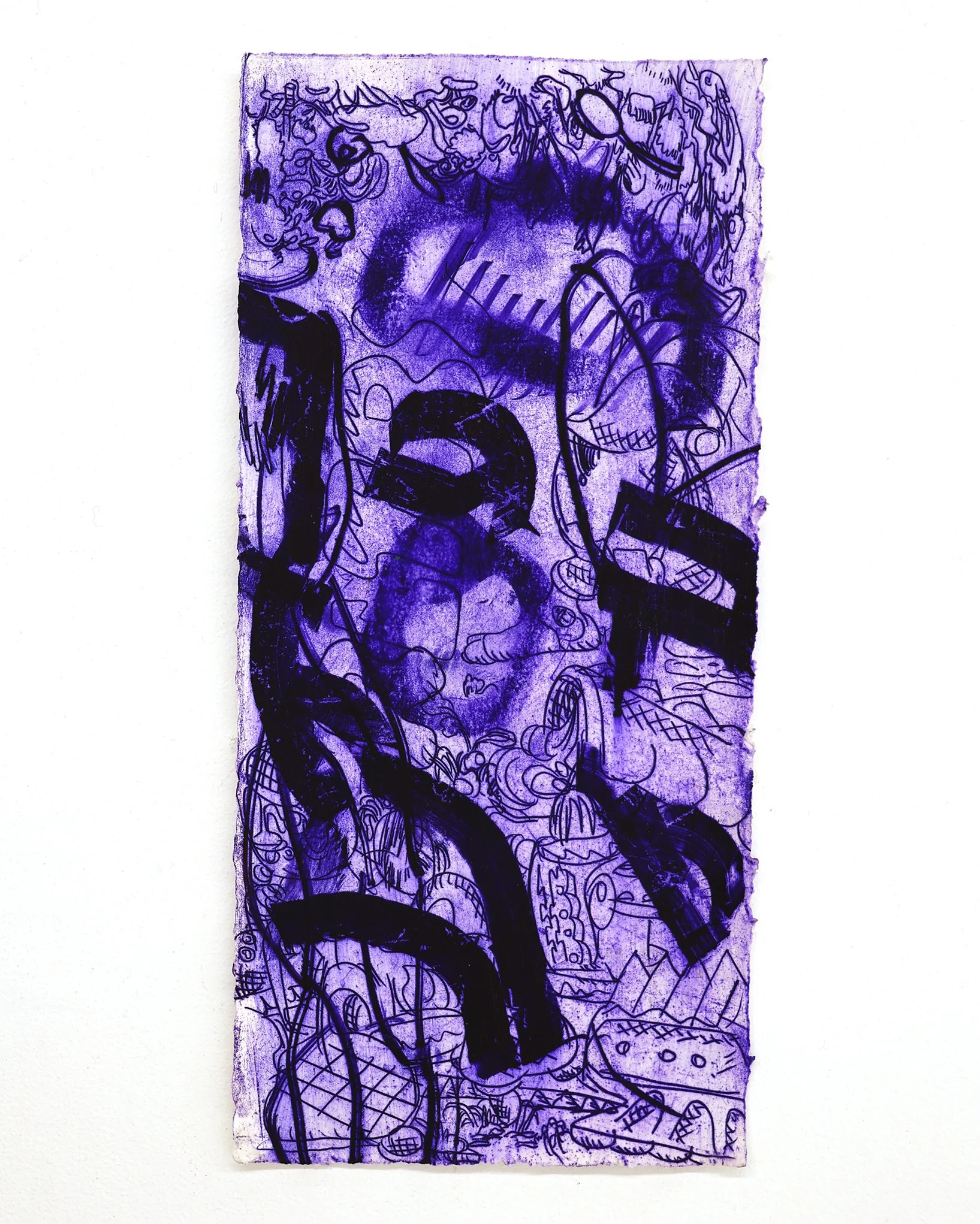 Antwan Horfee 'Purple pains - 8' - Original Artwork