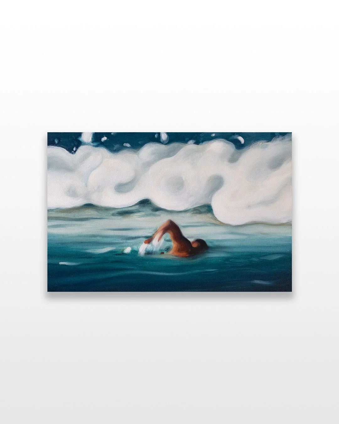 Max Berry 'Swimmer'. Original artwork