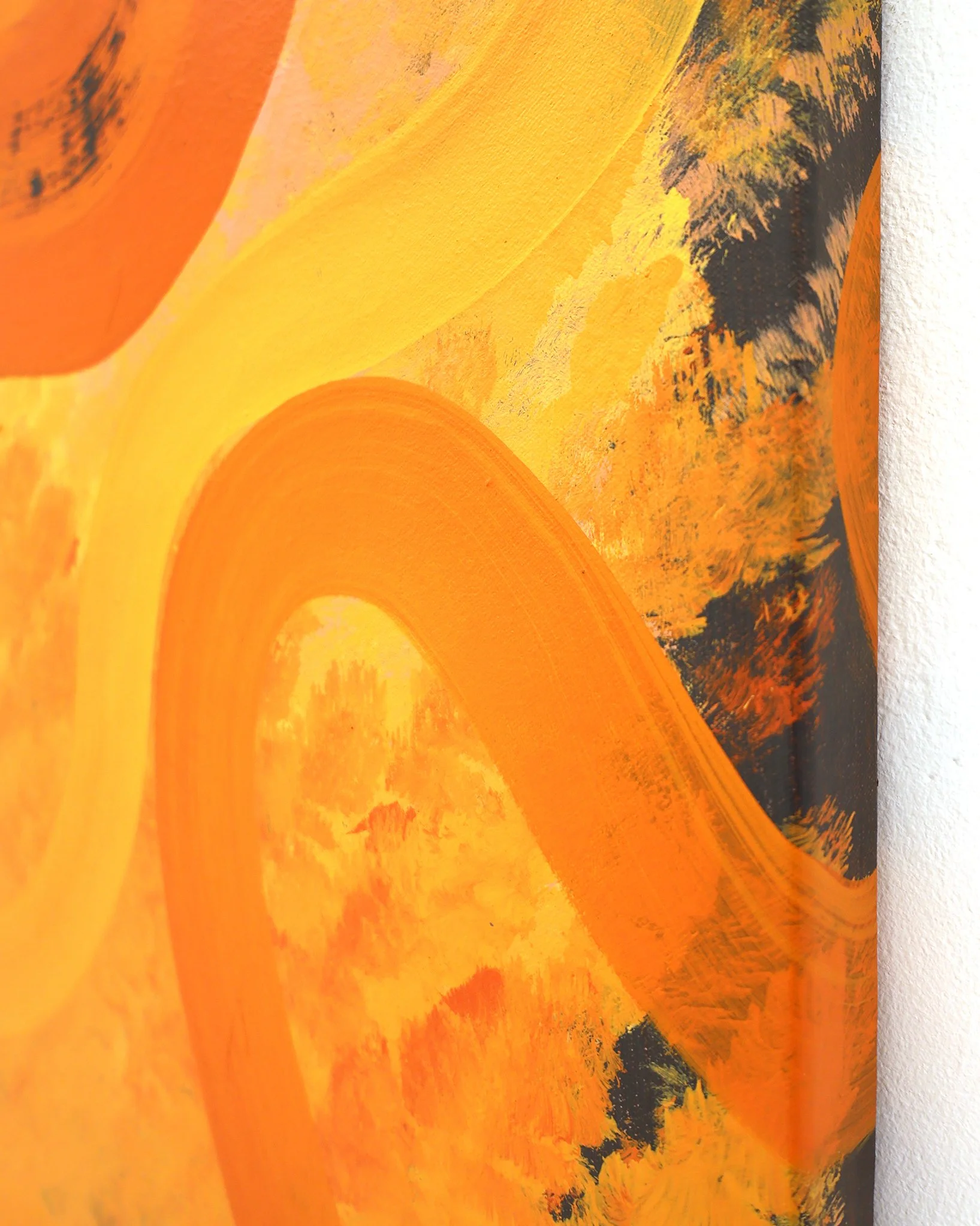 Shaun Daniel Allen (Shal) Between Lands 100cm x 160cm Orange L DETAIL 4x5IG.JPG