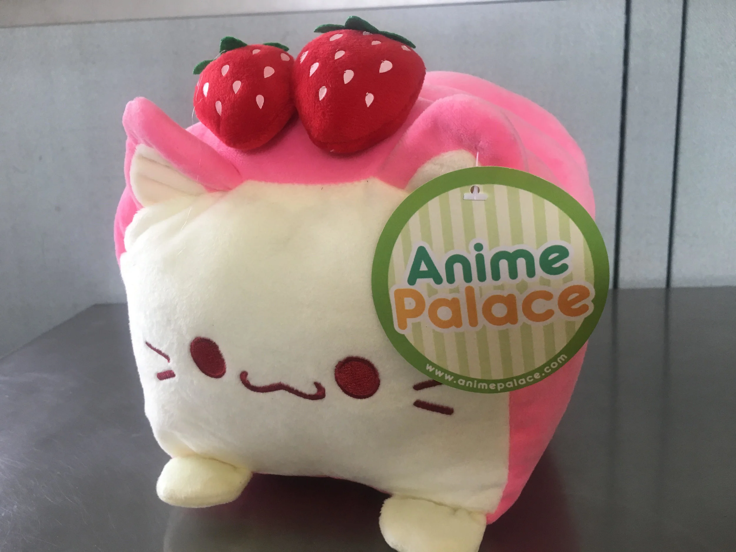 Large (12 inch) Strawberry Bread Cat
