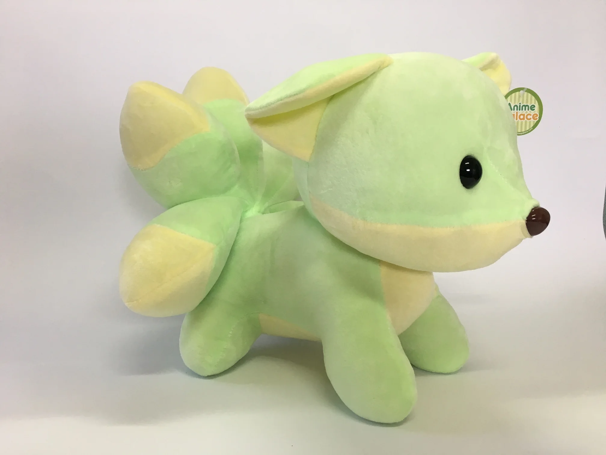 12" Large Five Tail Fox ( Light Green/light yellow)