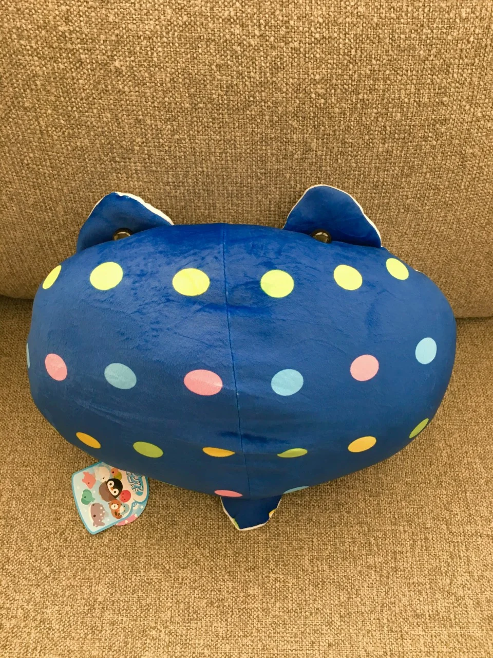 Q Squishy Stingray Plush 15"