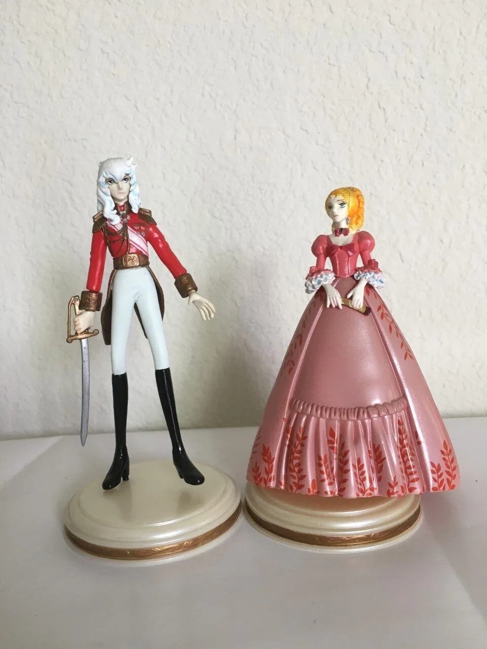 The Rose of Versailles  ( Lady Oscar) Figures Set of Two 6" with Stand